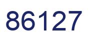 Número 86127 imagen azul