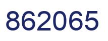 Number 862065 blue image