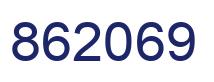 Number 862069 blue image