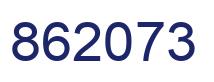 Number 862073 blue image