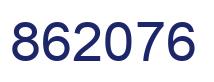 Number 862076 blue image