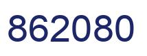 Number 862080 blue image