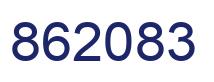 Number 862083 blue image