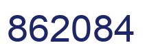 Número 862084 imagen azul