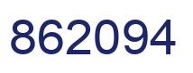 Número 862094 imagen azul