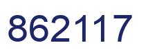 Number 862117 blue image