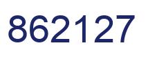 Número 862127 imagen azul