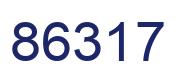 Número 86317 imagen azul