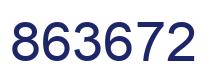 Number 863672 blue image