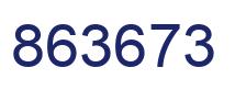 Number 863673 blue image