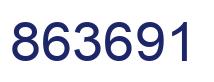 Número 863691 imagen azul