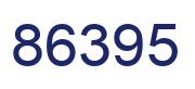 Number 86395 blue image