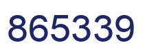 Number 865339 blue image