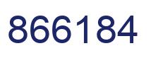 Number 866184 blue image