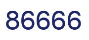 Number 86666 blue image