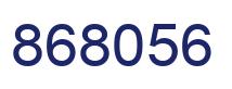 Number 868056 blue image