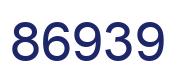 Number 86939 blue image