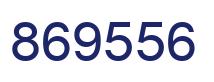 Number 869556 blue image