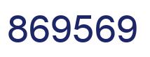 Number 869569 blue image