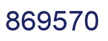 Number 869570 blue image