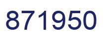 Number 871950 blue image