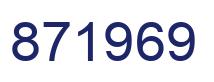 Number 871969 blue image