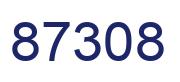 Number 87308 blue image