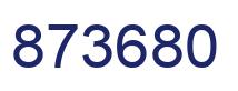 Número 873680 imagen azul