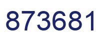 Número 873681 imagen azul