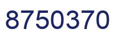 Número 8750370 imagen azul