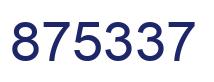 Número 875337 imagen azul