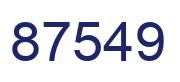 Número 87549 imagen azul