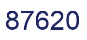 Número 87620 imagen azul