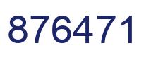 Number 876471 blue image