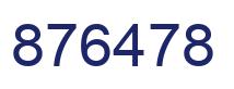 Number 876478 blue image