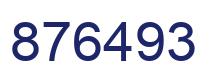 Number 876493 blue image