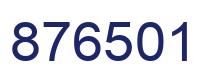 Number 876501 blue image