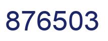 Number 876503 blue image
