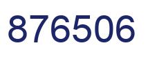 Number 876506 blue image