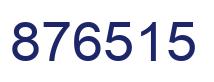 Number 876515 blue image