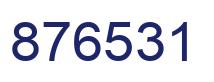 Number 876531 blue image