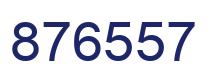 Number 876557 blue image