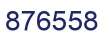 Number 876558 blue image