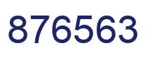 Number 876563 blue image