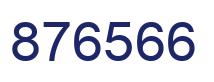 Number 876566 blue image