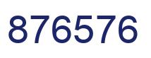 Number 876576 blue image