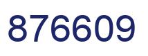 Number 876609 blue image