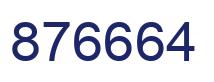 Número 876664 imagen azul
