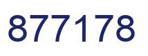 Number 877178 blue image