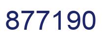 Number 877190 blue image